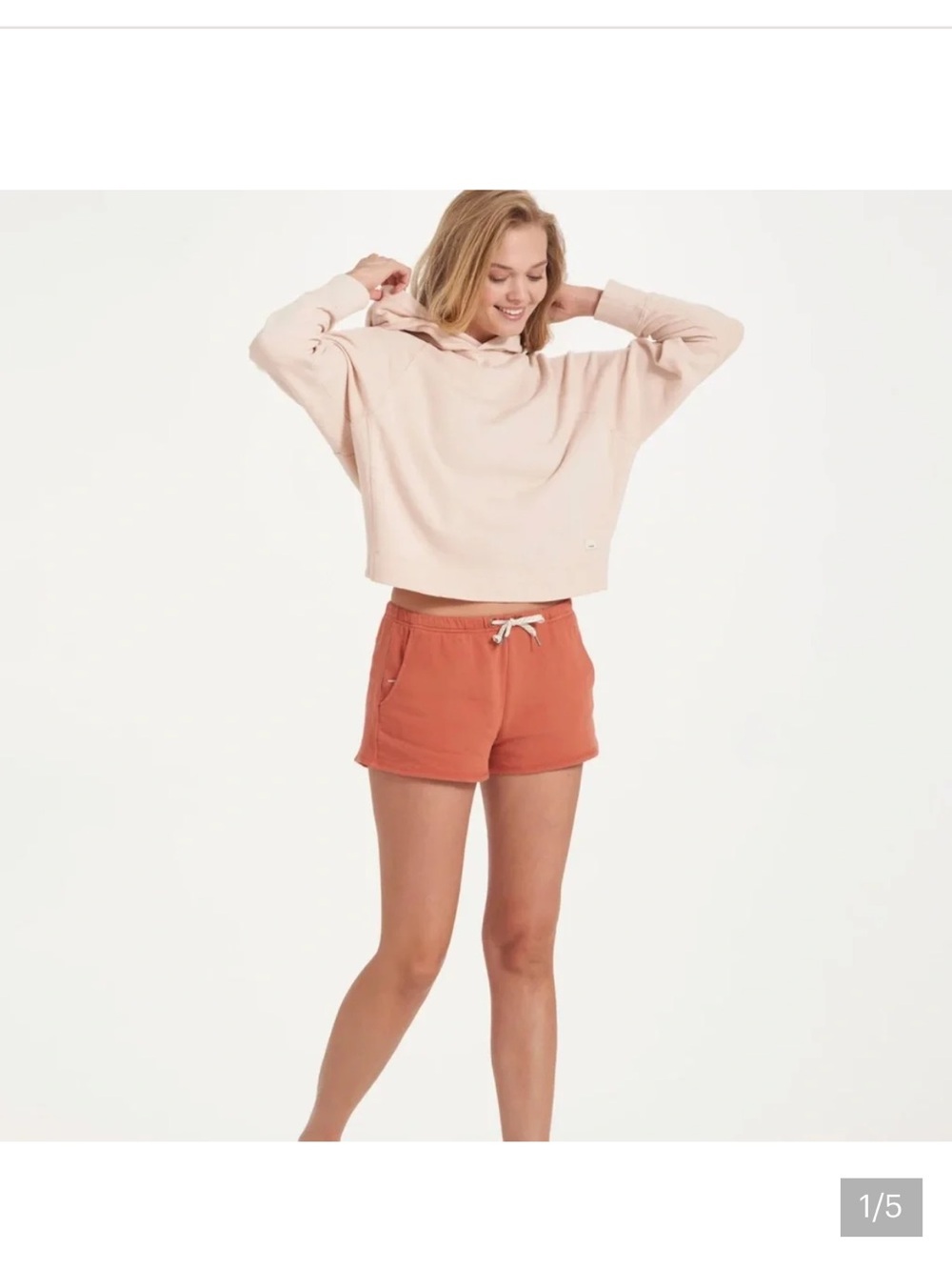 Vuori Sunnyside shorts in Cinnamon L